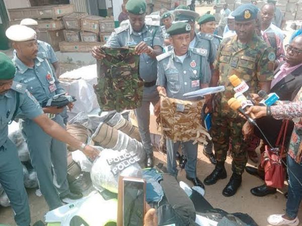 Customs seizes military hardware, illicit drugs at Lagos airport